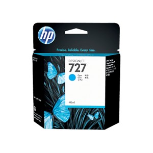 HP 727 40-ml Cyan Ink Cartridge