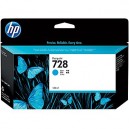HP 728 130-ml Cyan Ink Cart