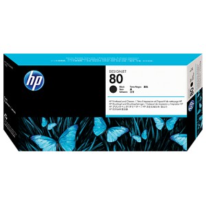 HP 80 Black Printhead and Printhead Cleaner