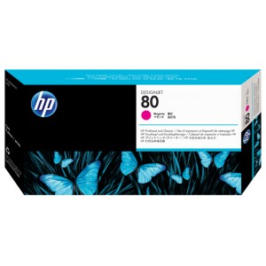 HP 80 Magenta Printhead and Printhead Cleaner