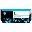  HP 81 680-ml Yellow Dye Ink Cartridge 