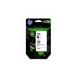 HP 21/22 Combo-pack Inkjet Print Cartridges