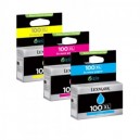 14N0850 Pack de 3 cartouches d'encre Lexmark Return Programme haute capacité (CMJ) couleur 100XL